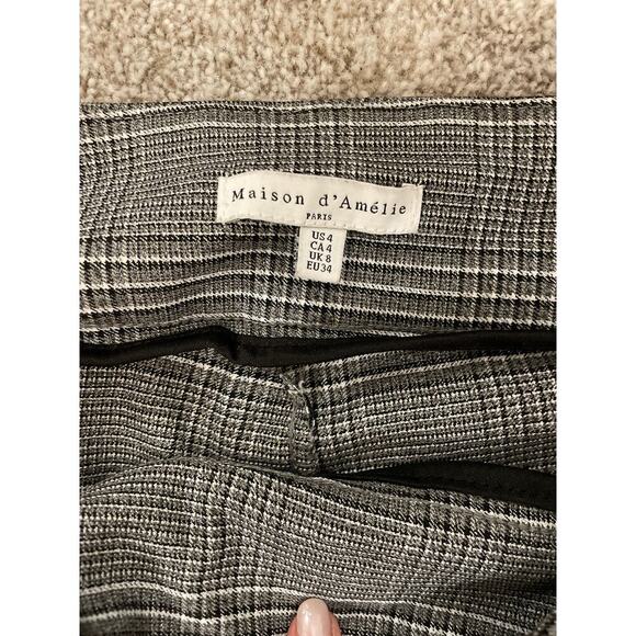 Anthropologie Maison d’Amelie Plaid Pull-On Ankle Trouser Pants, 4 - Picture 4 of 5